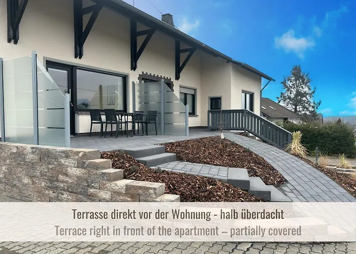 Apartment Kamin-apartment Bodanum Mit Eigener Terrasse - Naturnahe Ortsrandlage - Vdsl - 10 Min Zum Nürburgring Bodenbach